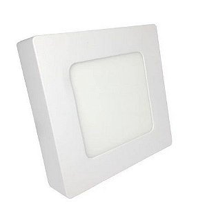 Plafon Led de Sobrepor 6w Quadrado 12x12 Branco Quente PG-Q6WBQ