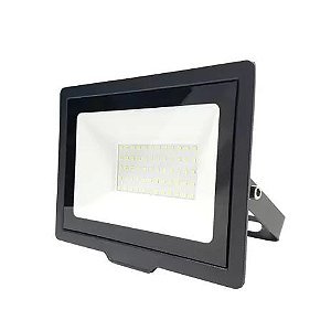 Refletor LED 50W SMD SLIM Branco Quente 3000K - Vluz